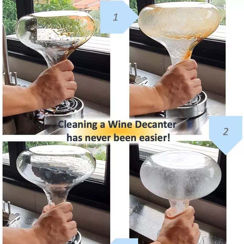 SKADE Kitchen Aink Faucet Bottle Washer,Faucet Glass Washer Cleaner Accessories,Quick Rinser for Baby Bottle,Bar Glass Rinser,Kitchen Sink Automatic Flushing Device, Kitchen Sink Accessories